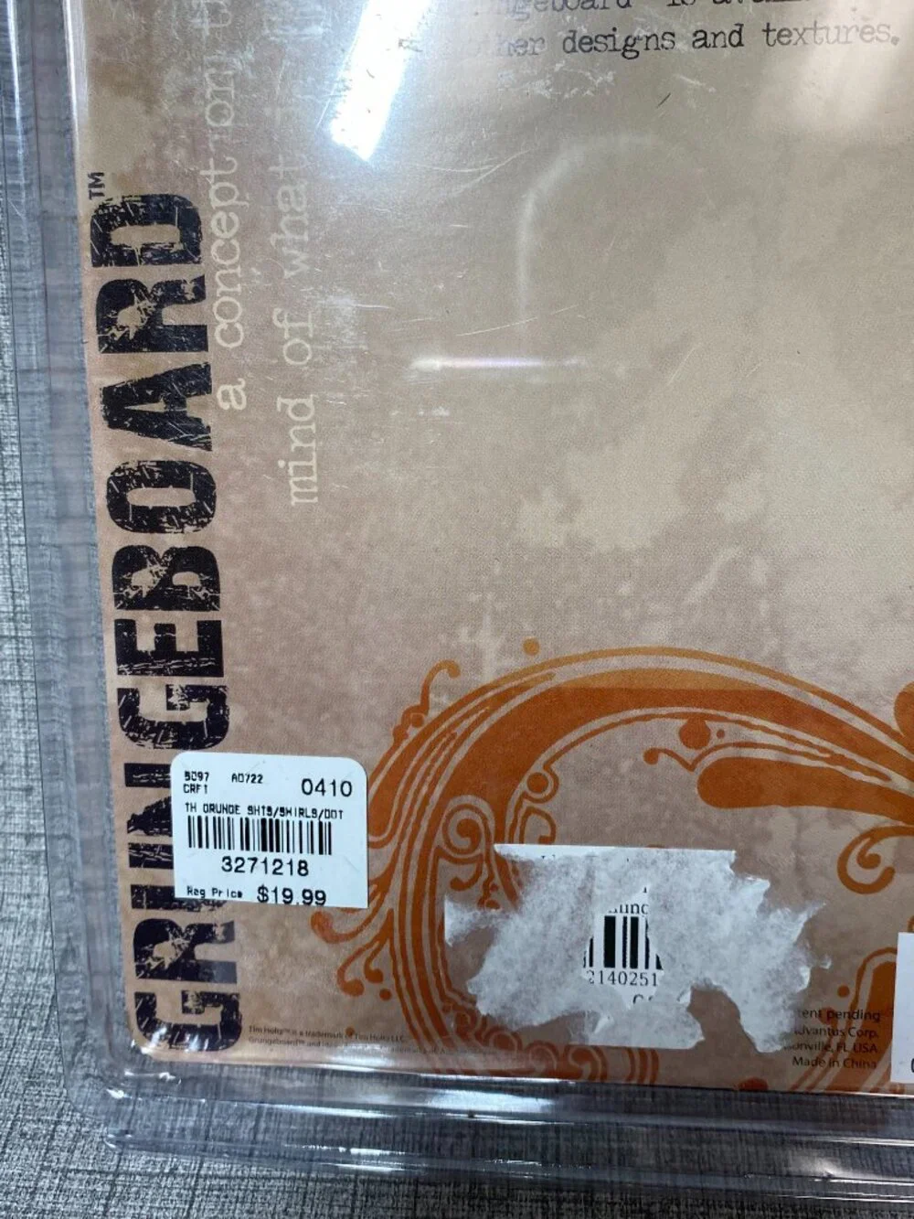 NEW Tim Holtz Idea-ology Grungeboard Swirls Basics & Swirls Shapes